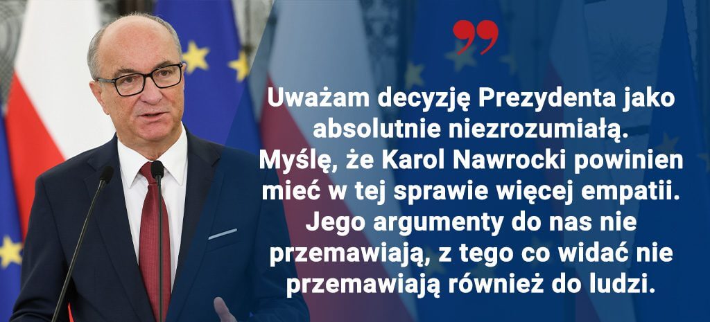 Marszałek Sejmu wzywa do protestu wobec decyzji prezydenta Nawrockiego. 17 grudnia
