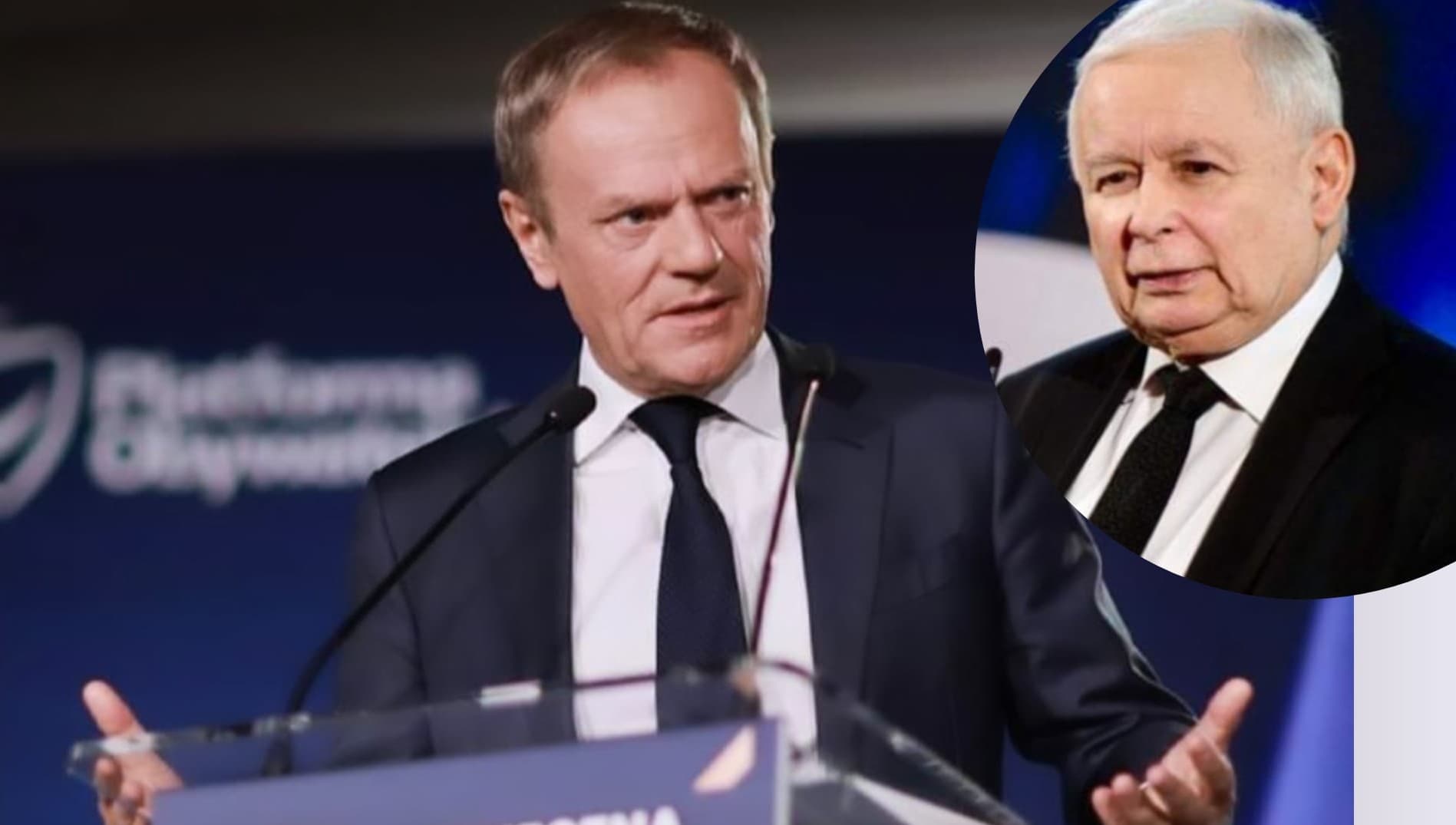 Kaczyński ostro o Tusku: Hipokryzja!