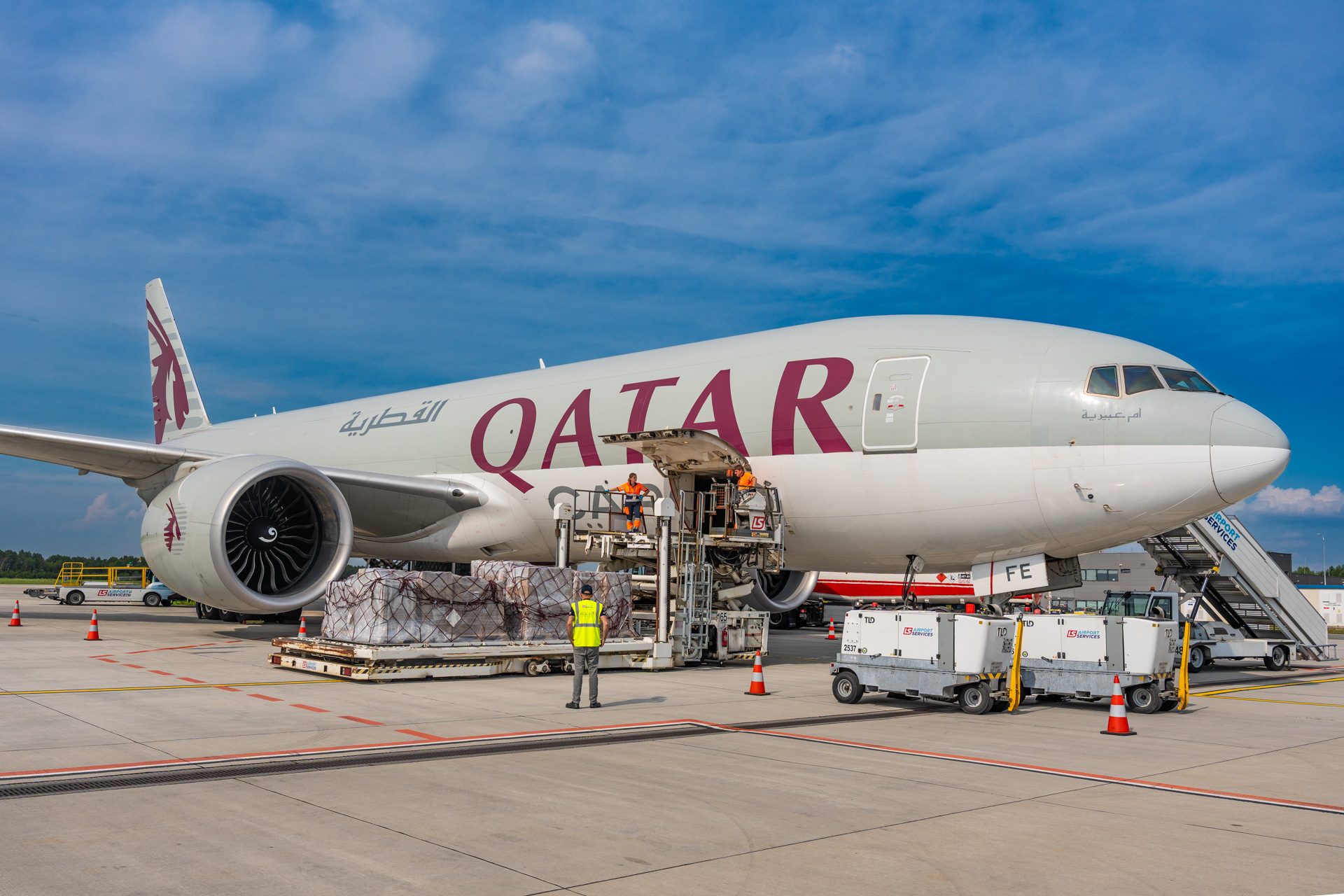 Katowice Airport powitał Boeinga 777F linii Qatar Airways Cargo