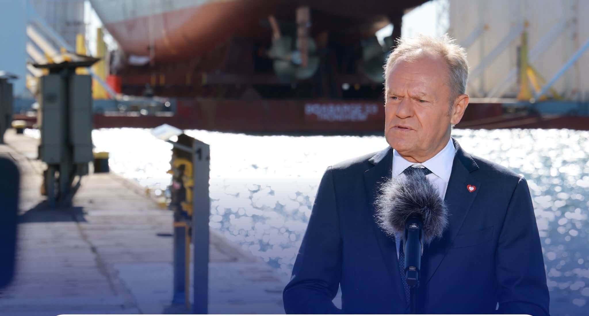 Tusk: będziemy morską potęgą. Nie waham się użyć tego słowa