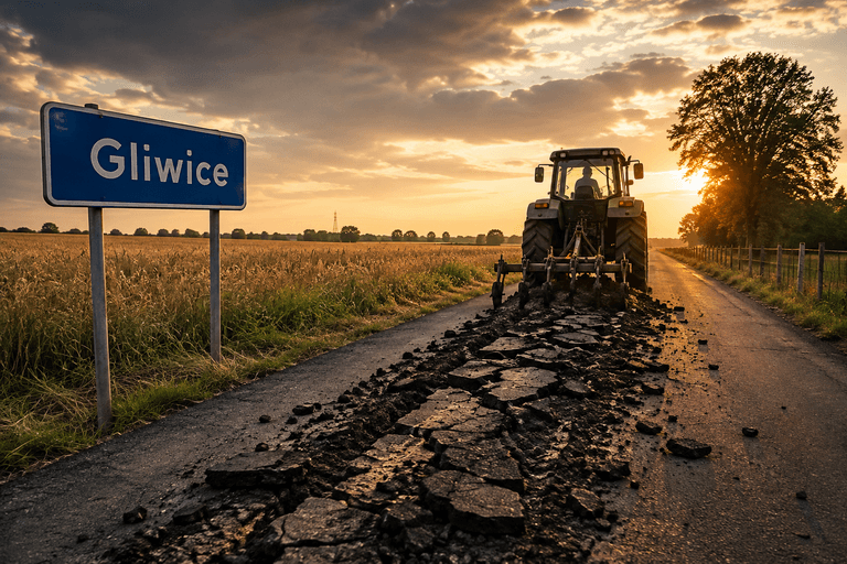 Rolnik zaorał drogę traktorem. Czy naprawdę zabrano mu ziemię siłą? Stonoga: będę walczyć o tego rolnika! Zabieram się za prezydent Gliwic!