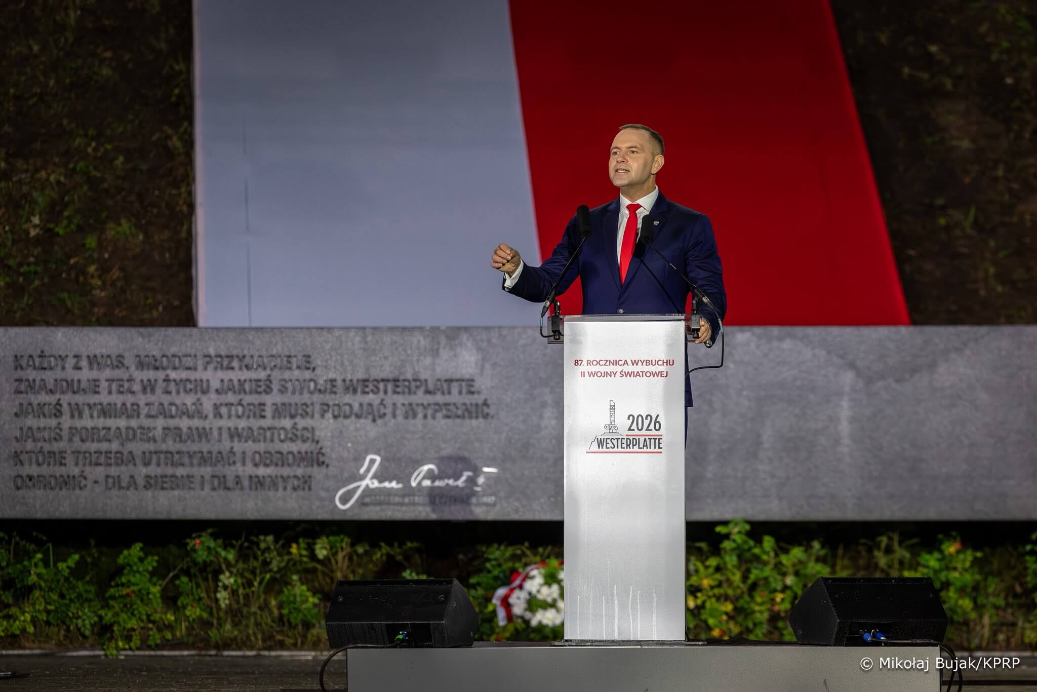 Nawrocki na Westerplatte: Niemcy nie potrzebowały Adolfa Hitlera, by gardzić Polską, Polkami, Polakami i polskością